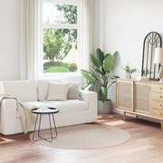 Csúszásgátló Shaggy Szőnyeg Krém 160 x 160 cm PP