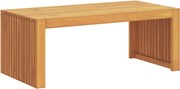 vidaXL Oldal asztal Olaj Természetes 90 x 45 x 35 cm Tömör Akácfa