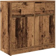 vidaXL antik fa szerelt fa tálalószekrény fiókos 80x34x76 cm