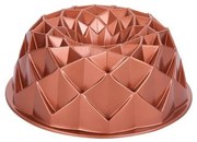 KITCHISIMO 24 cm gyémántmintás kuglófforma, rézszínű