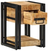 Éjjeliasztal 40x40x40 cm Tömör Mangófából