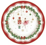 Karácsonyi porcelán desszertes tányér Magie de Noel