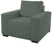 SMART sötétzöld kordbársony szék