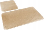 Fürdőszobaszőnyeg 2 részes Lombok Euromat bolyhos bézs