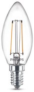 Philips B35 E14 LED gyertya fényforrás, 2W=25W, 2700K, 250 lm, 220-240V