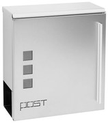 BK.501.GW.N Rozsdamentes acél postaláda fokozott vízbehatolás elleni védelemmel, szürke