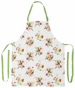 Bazsarózsa késő nyári színekben konyhai kötény, 85 x 70 cm