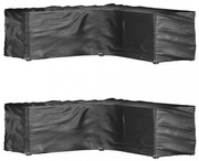 2 db L-alakú kerti bútorhuzat 16 fűzőlyukkal 285x285x90 cm