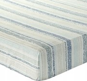 Gumis pamut lepedő 100x200 Print kék csíkos