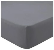 Jersey sötétszürke lepedő TiaHome - 200x200cm