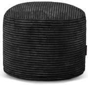 Fekete kordbársony babzsákfotel Mini – SLOWDOWN