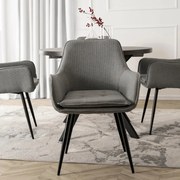 EDRICK szürke szövet étkezőszék