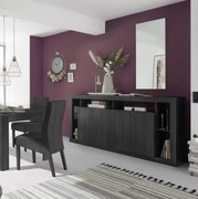 RIMINI komód, négyajtós – fekete kőris