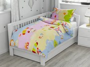 ÁLLATOK SÁRKÁNYREPÜLŐVEL kék pamut baba ágyneműhuzat