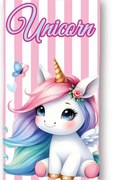 Unikornis Candy Pastel fürdőlepedő, strand törölköző 70x140cm (Fast Dry)