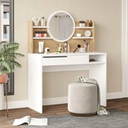 Fésülködőasztal Houseland Ainaly tölgy Castello/fehér