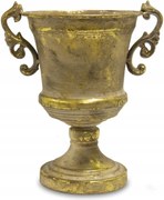 Váza Kaspó Fedél Retro Dekoráció Arany