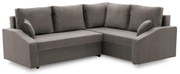 Grande Plus sarokkanapé, jobboldali, szövet anyag, szürke