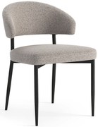 MAZZONI EXPORT IRIS Bézs Latte (Monza 60 szövet) - MODERN LOFT BOUCLÉ KÁRPITOZOTT SZÉK NAPPALIBA/ÉTKEZŐBE