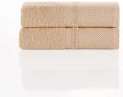 4Home Deluxe pamut törölköző bézs, 50 x 100 cm, 2 db-os szett, 50 x 100 cm