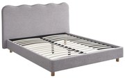 Kárpitozott Franciaágy Szürke Színben. 160x200 IZMIR
