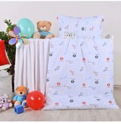 EMI Animals világoskék gyerek ágyneműhuzat