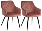 KÉSZLET 2x RICO étkezőszék rózsaszín