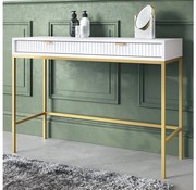 Konzolasztal NOVA 77x104 cm fehér/arany