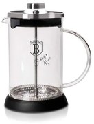 BerlingerHaus Dugattyús kávé és teafőző (800 ml) Black Silver Collection  BH/6303A