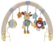 Baby Mix Virágok, mackó és csillagok gyerek játék babakocsihoz, 80 cm