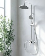 Invena Kalymnos, zuhanyszett karos keverőcsappal, króm, INV-AU-28-001-V