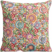 Tapan jacquard párnahuzat gazdagon díszített virágokkal 45x45cm Homla