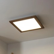 Brilagi -LED Mennyezeti lámpa SLIMFRAME WOOD LED/36W/230V 49,5x49,5 cm sötét barna