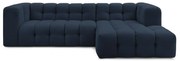 Sötétkék sarokkanapé (jobb oldali) Cloud – Bobochic Paris