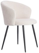 Krémszínű fém étkezőfotel szett 2 db-os Radaja – Light & Living