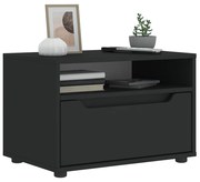 VISNES fekete szerelt fa TV-szekrény 45x40x50 cm