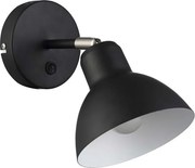 RENDL BAROQUE fali lámpa fekete króm 230V LED E27 11W