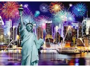 New York éjjel fa puzzle