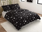 NIGHT SKY fekete mikroszálas ágyneműhuzat Ágyneműhuzat mérete: 70 x 90 cm | 140 x 200 cm