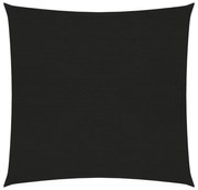 fekete HDPE napvitorla 160 g/m² 2,5 x 2,5 m
