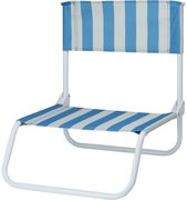 Stripes összecsukható strandszék, 65 x 44 x 19 cm, kék