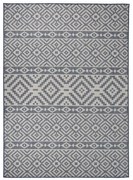 kék csíkos lapos szövésű kültéri szőnyeg 200 x 280 cm