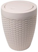 Rattan Bath Bin Calico krémszínű fürdőszobai kosár, 5 l - Addis
