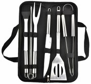 9 részes grill eszköz készlet táskában