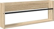 vidaXL Magazin állvány polcokkal Sonoma tölgy 80 x 12 x 30 cm Faanyag