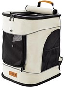 Deuba Kisállat hátizsák 41x30x34 cm - bézs színű