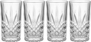 CRYSTAL CLUB kristályüveg long drink pohár, 330 ml, 4 db-os készlet