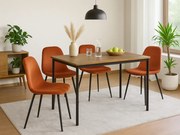 Étkezőasztal CITY 110x75 cm, artisan tölgy