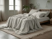 Muszlin ágynemű PURELY világosszürke Ágyneműhuzat mérete: 80 x 80 cm | 135 x 200 cm