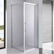 Stuxi Torino 100x100 szögletes nyílóajtós zuhanykabin 6 mm vízlepergető biztonsági üveggel, króm elemekkel, 200 cm magas